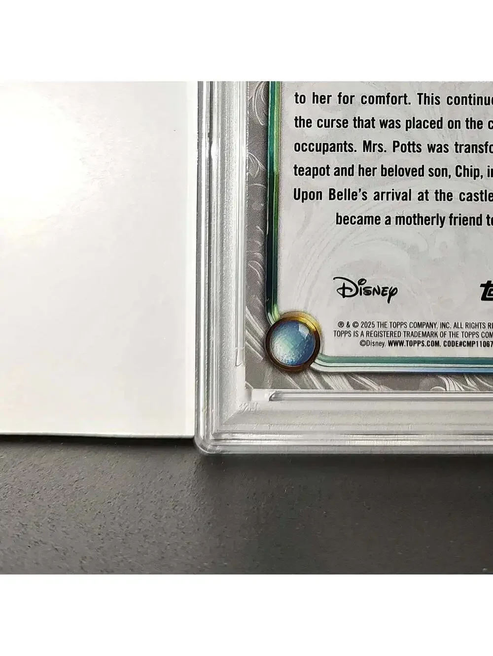 Mrs. Potts 2025 Topps Disney #48 Winter Variant Card Beauty and the Beast PSA 9